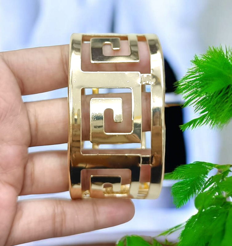 Sleek Silver Imported Kada Bracelet for Women and Girls � Office Wear