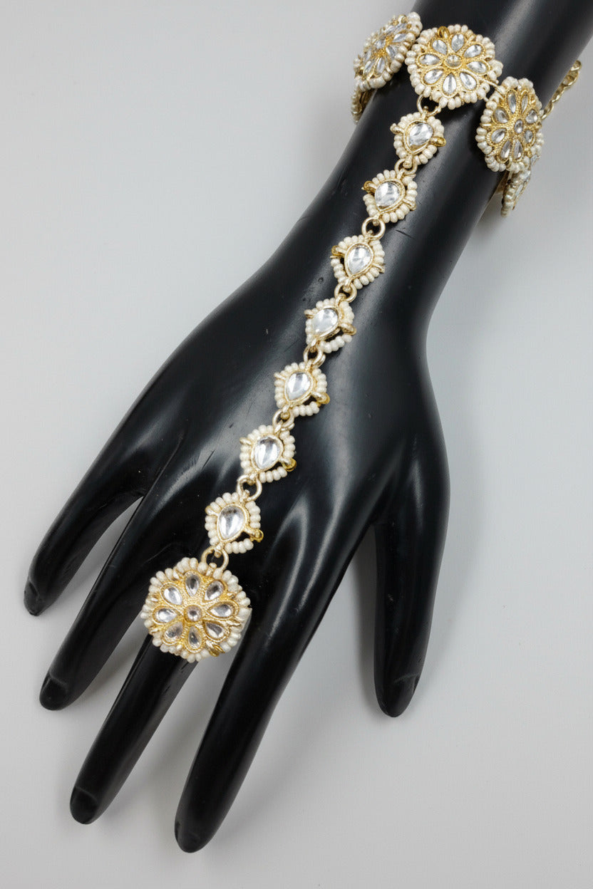 Kundan Hand Bracelet for women
