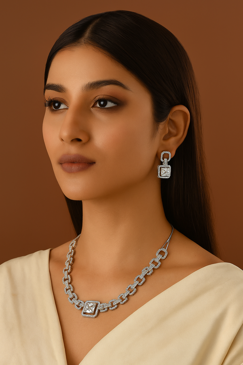 American Diamond Necklace Set for Women (TC0001)