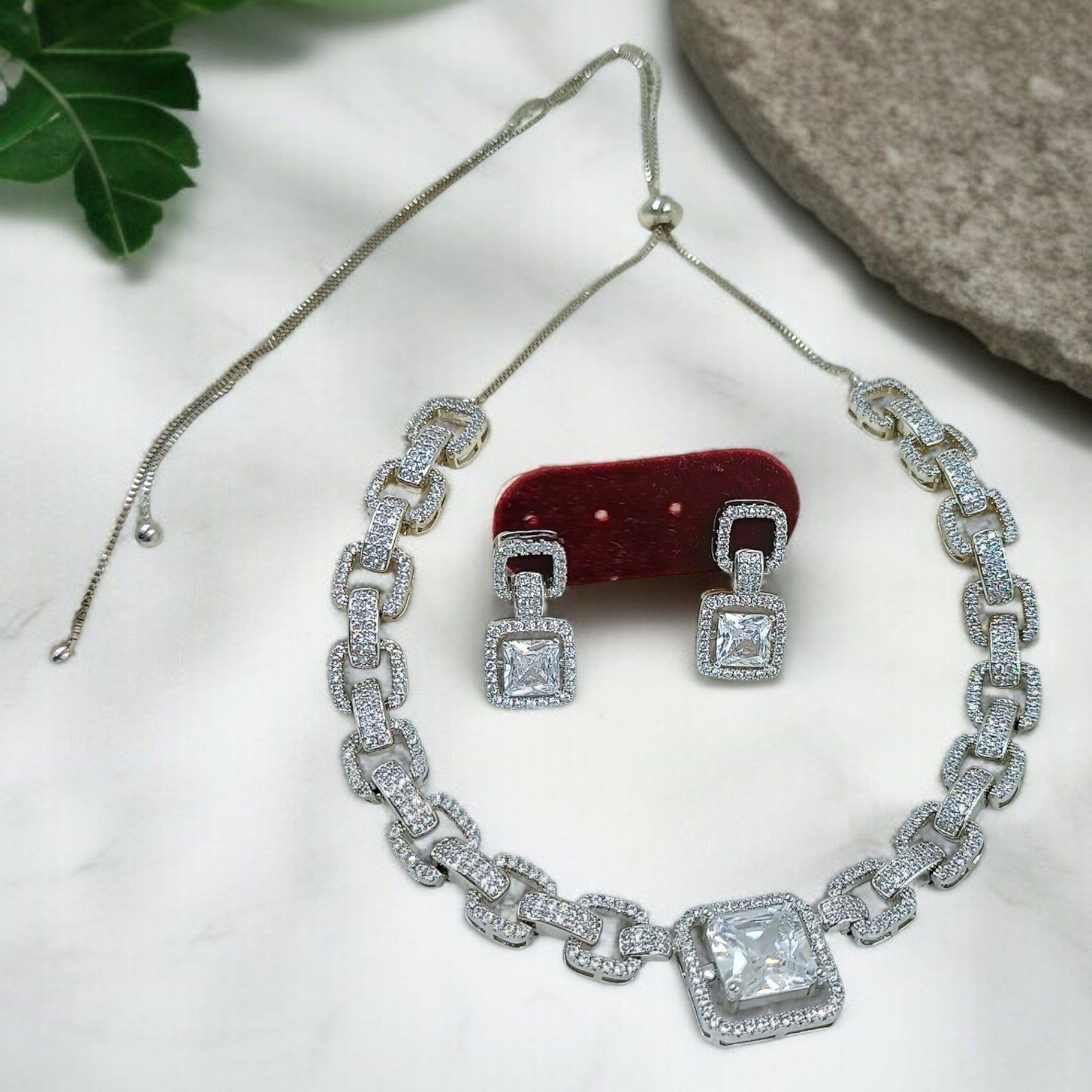 American Diamond Necklace Set for Women (TC0001)