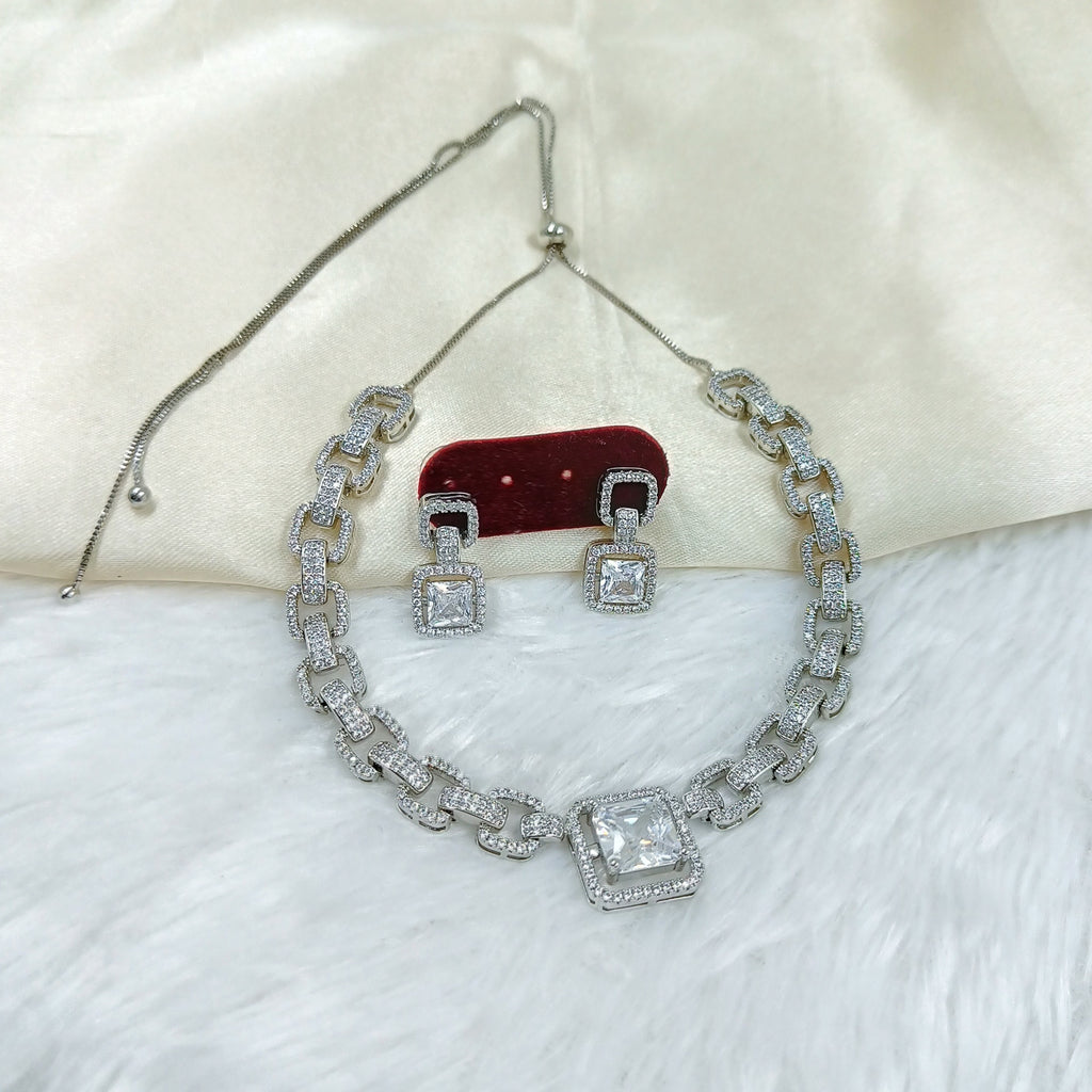 American Diamond Necklace Set for Women (TC0001)