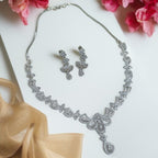 Premium American Diamond Necklace Set for Parties & Weddings (TC0003)