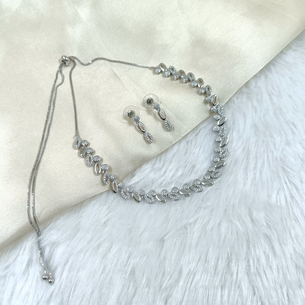 Elegant American Diamond Necklace Set for Women (TC0004)