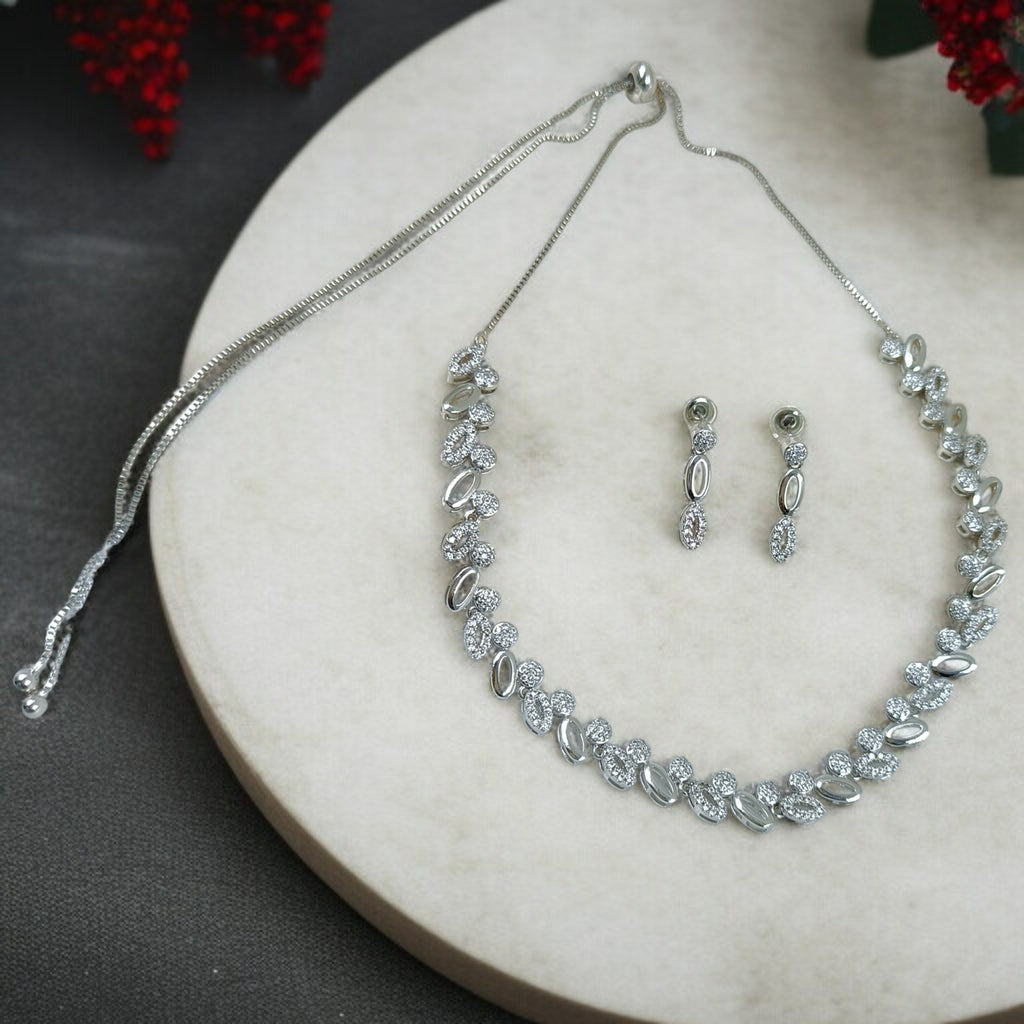 Elegant American Diamond Necklace Set for Women (TC0004)