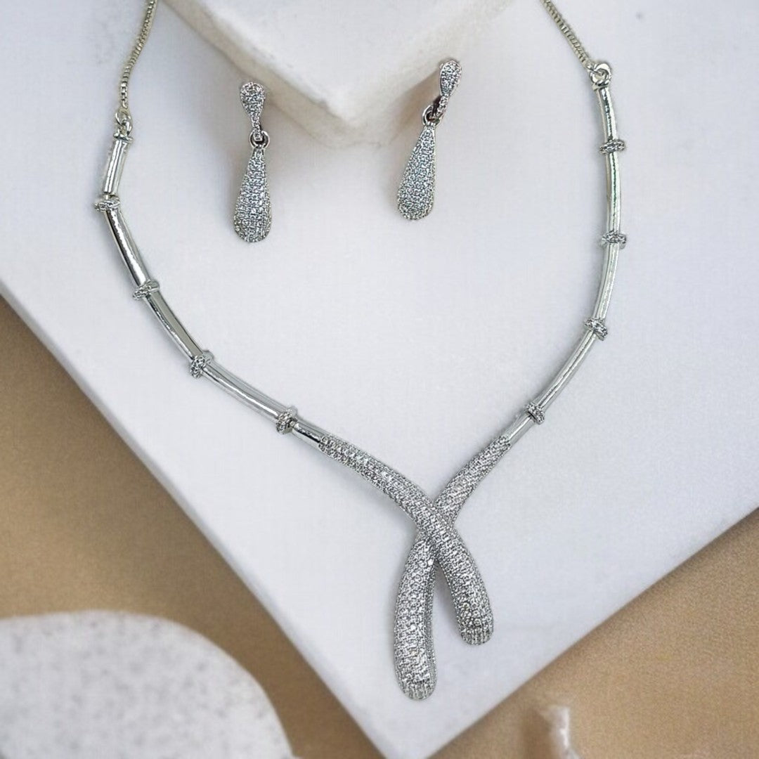 Beautiful American Diamond Jewellery Set for Women (TC0005)