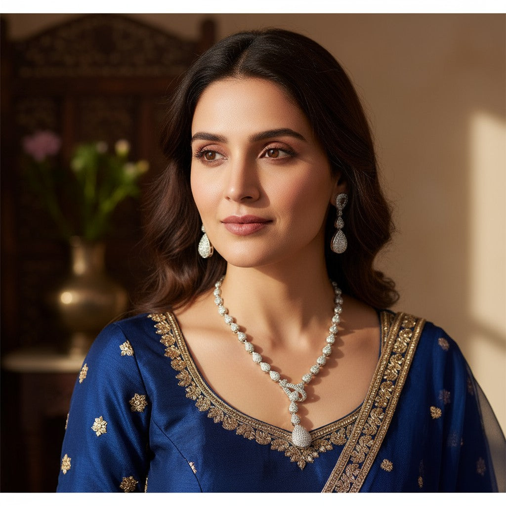 Royal Glow American Diamond Set (TC0010)