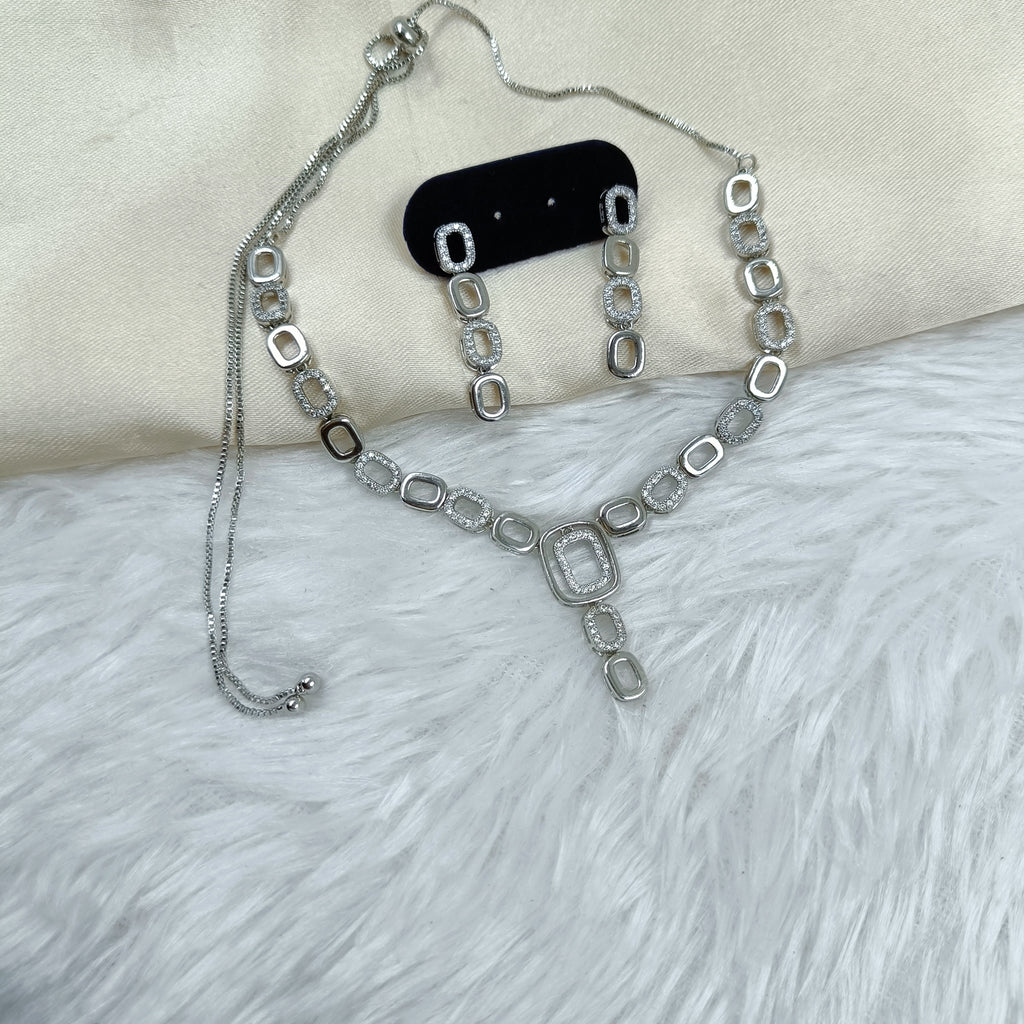 Elegant American Diamond Necklace Set for Women (TC0011)