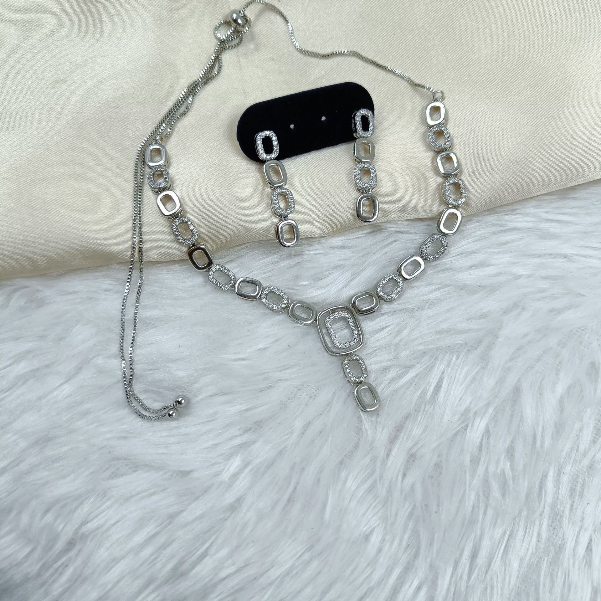 Elegant American Diamond Necklace Set for Women (TC0011)