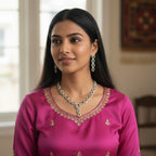 Elegant American Diamond Necklace Set for Women (TC0011)