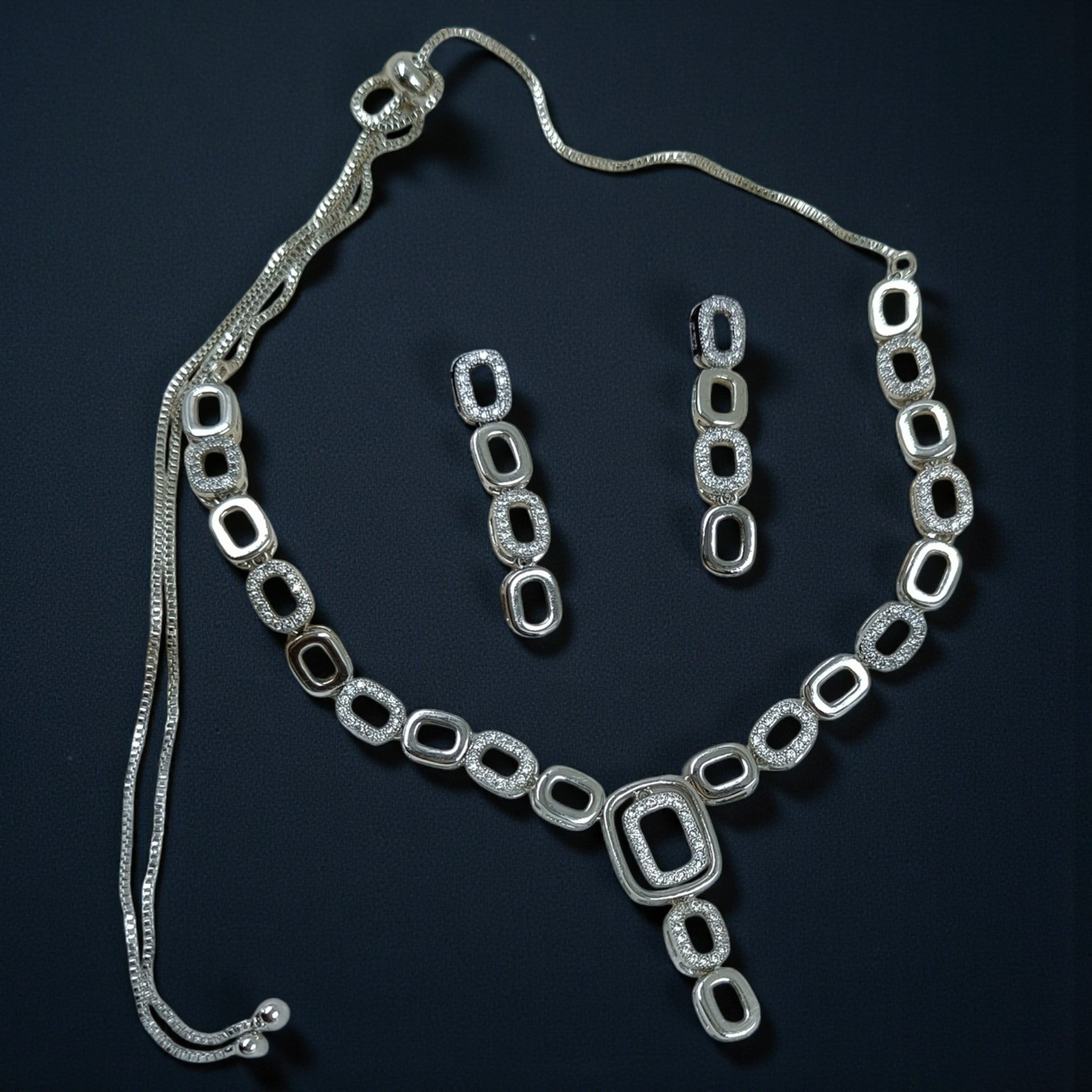 Elegant American Diamond Necklace Set for Women (TC0011)