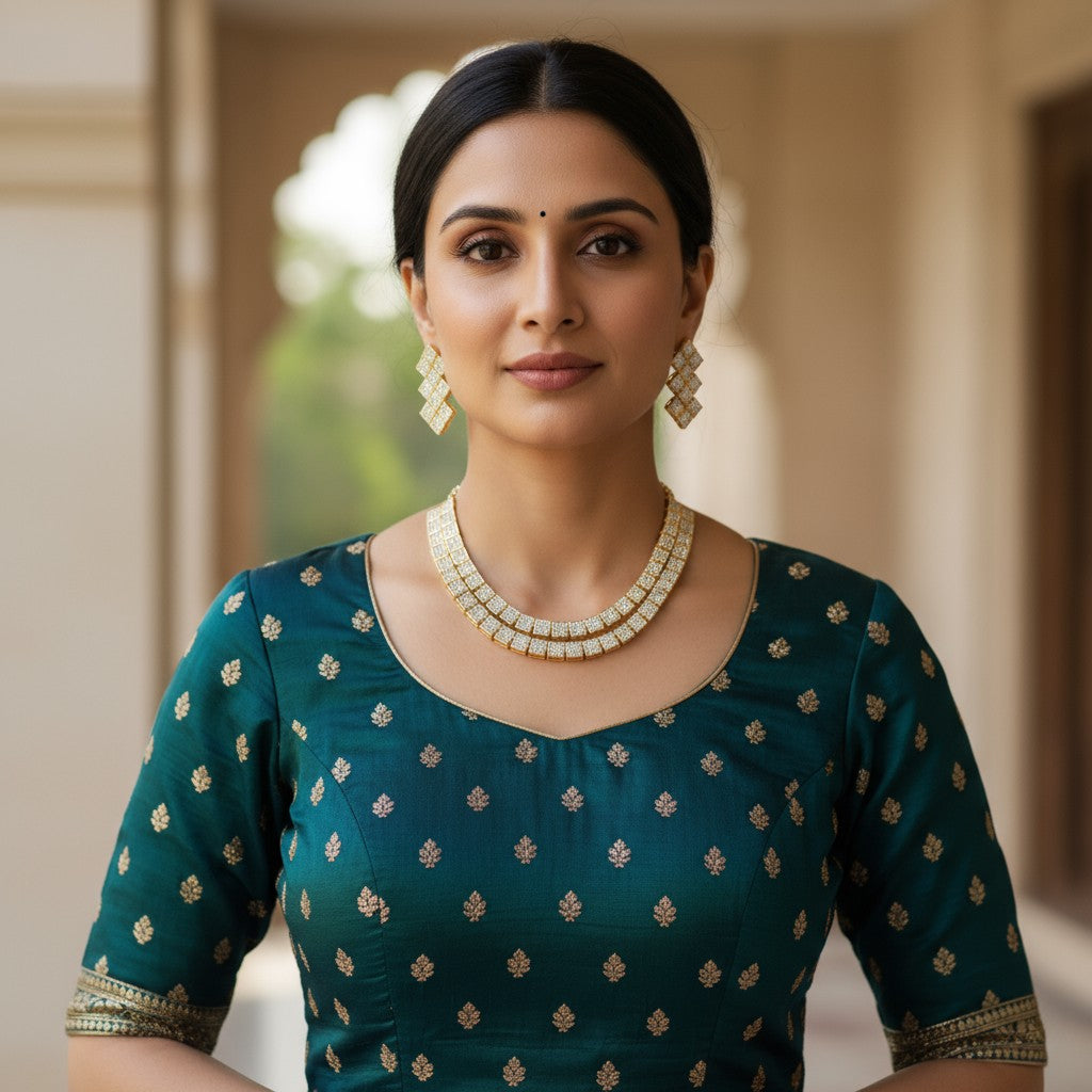 Graceful American Diamond Choker Set (TC0012)