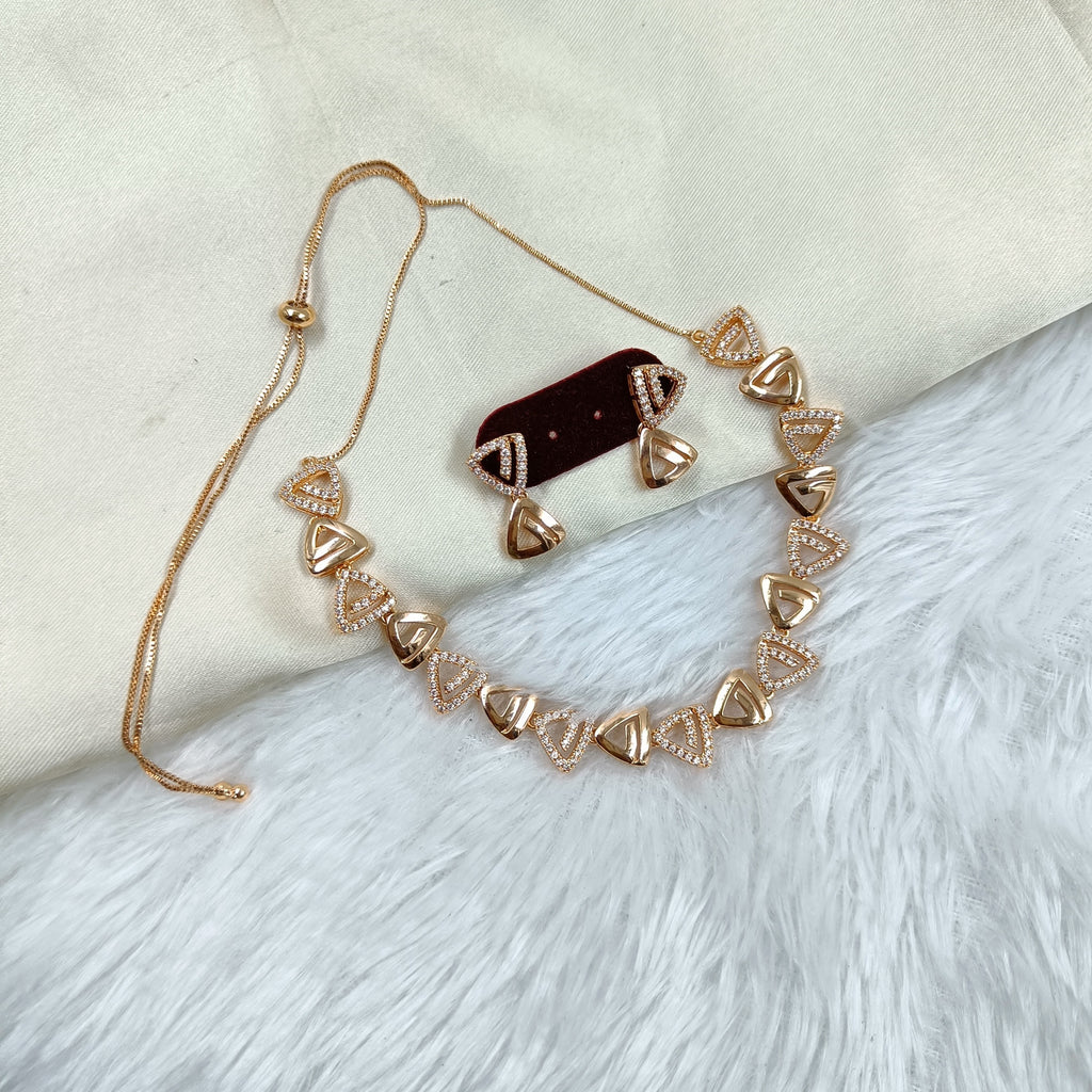 Elegant American Diamond Necklace Set for Women (TC0013)