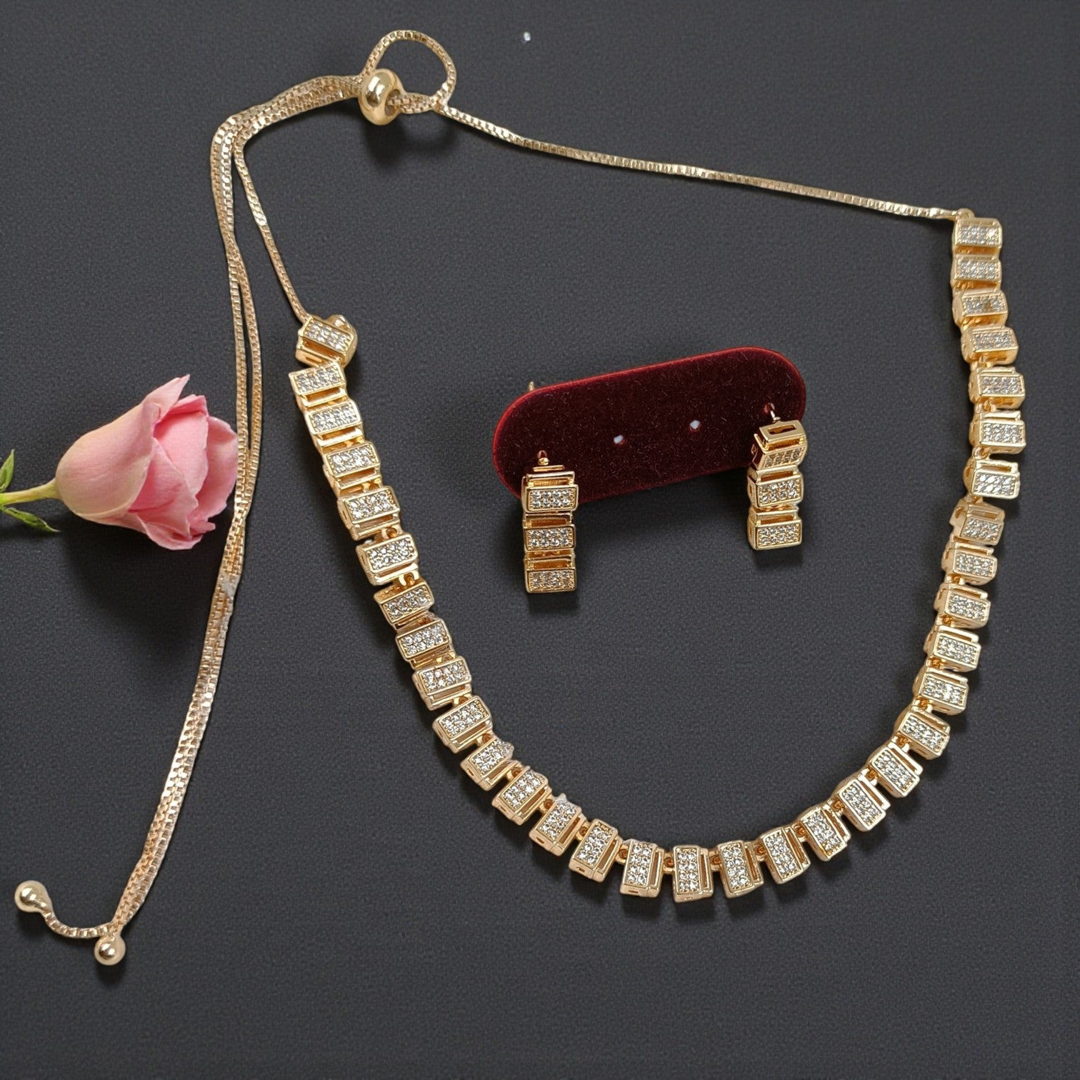 American Diamond Necklace Set for Women (TC0020)