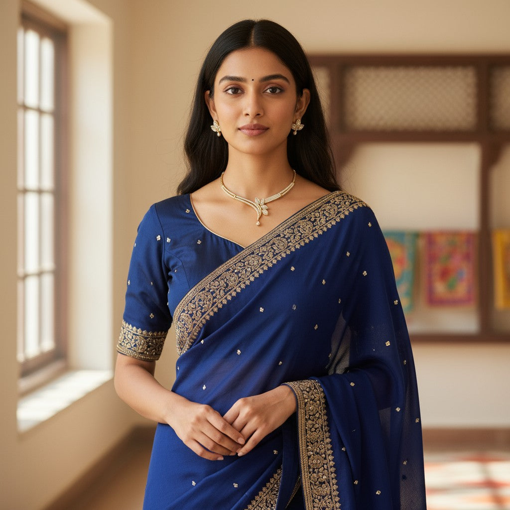 Classic American Diamond Necklace & Earrings Set (TC0021)