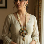 Opulent Charm Semi-Precious Stone Necklace Set (TC0040)