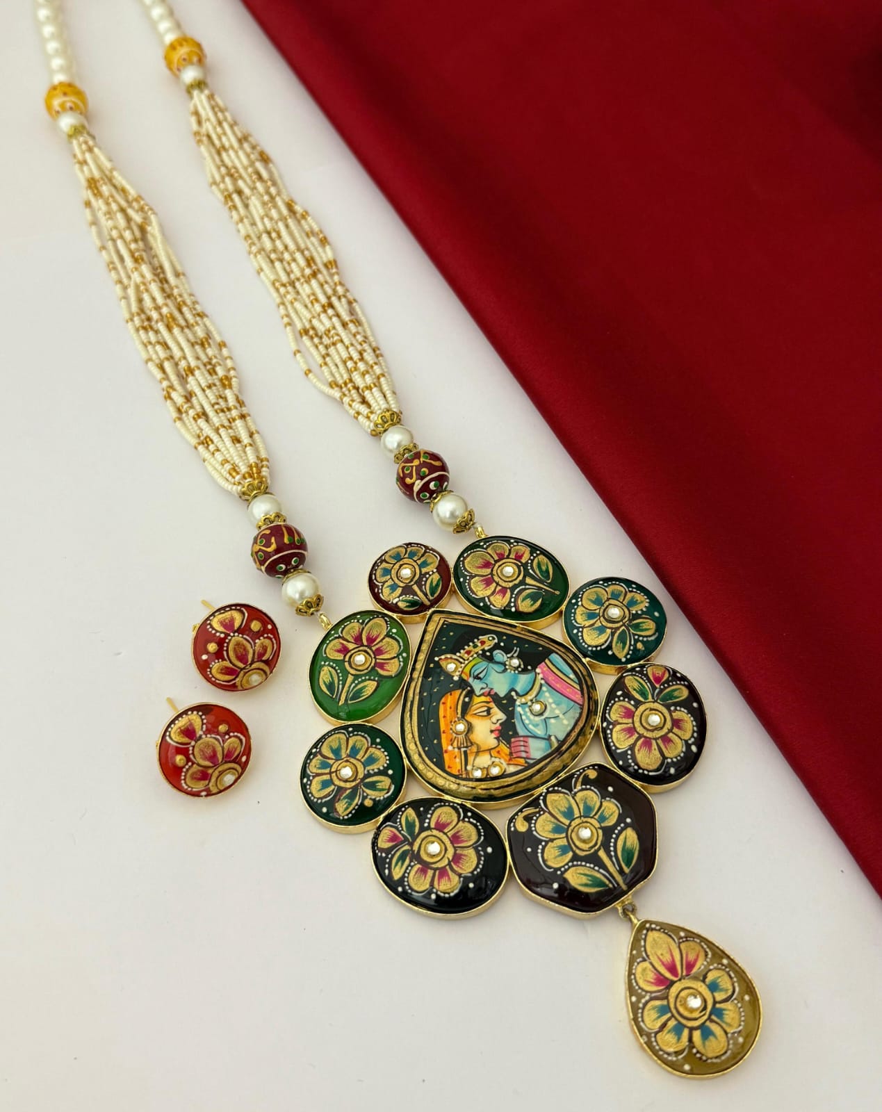 Opulent Charm Semi-Precious Stone Necklace Set (TC0040)