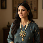 Opulent Charm Semi-Precious Stone Necklace Set (TC0040)