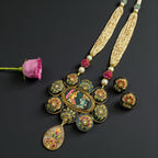 Handcrafted Royal Meenakari Semi-Precious Necklace Set (TC0043)