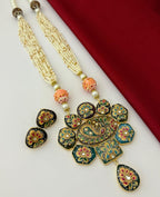 Graceful Aura Semi-Precious Stone Necklace Set (TC0044)