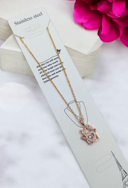 Golden Mood Pendant Chain Necklace