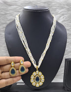 Unique Accent Kundan Pendant necklace earring set