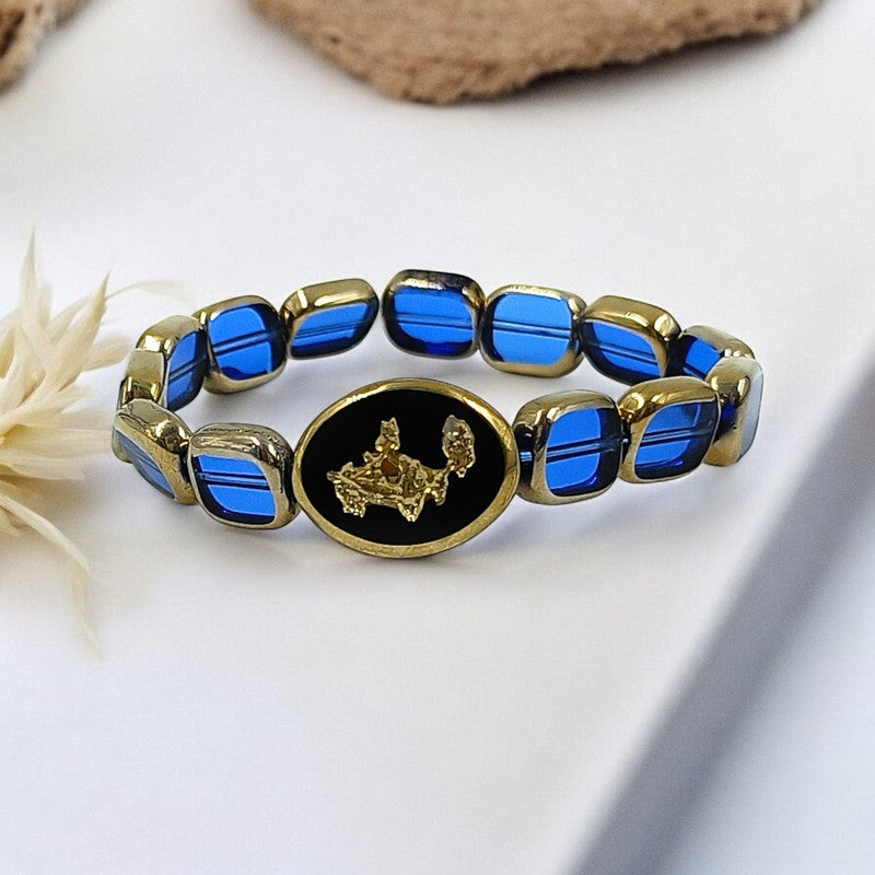 Glamorous Flow Glass Bead Bracelet