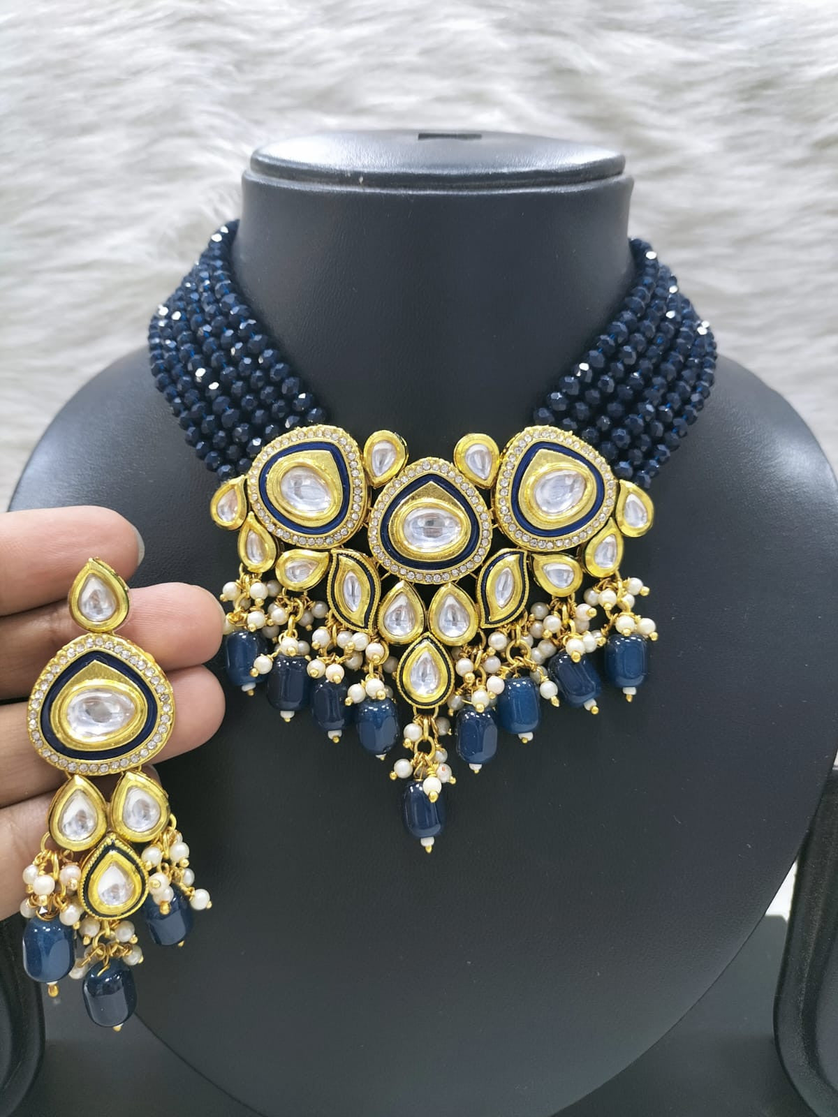 Premium quality kundan choker set