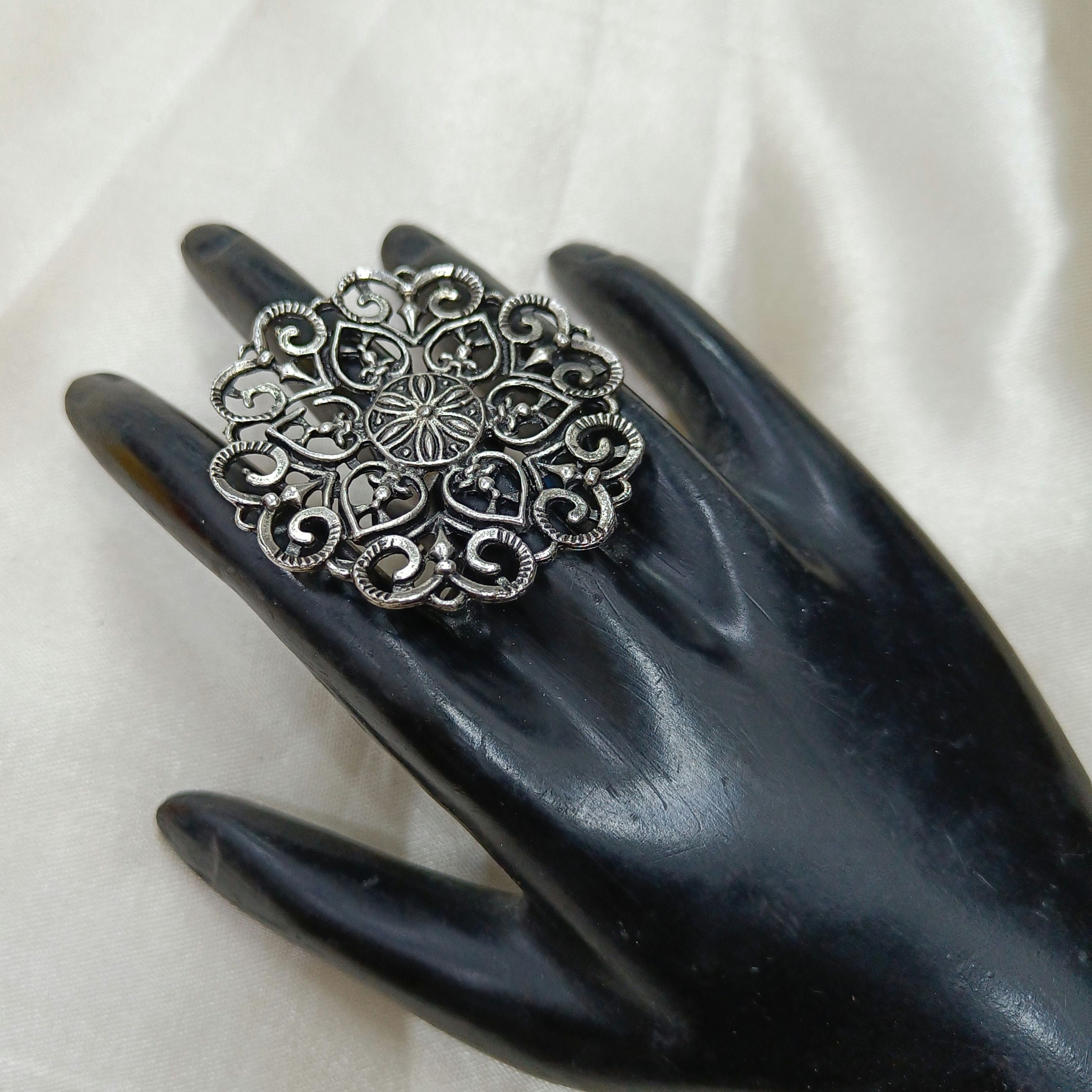 Oxidised Big Ring