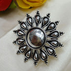 Divine Oxidised Big Ring