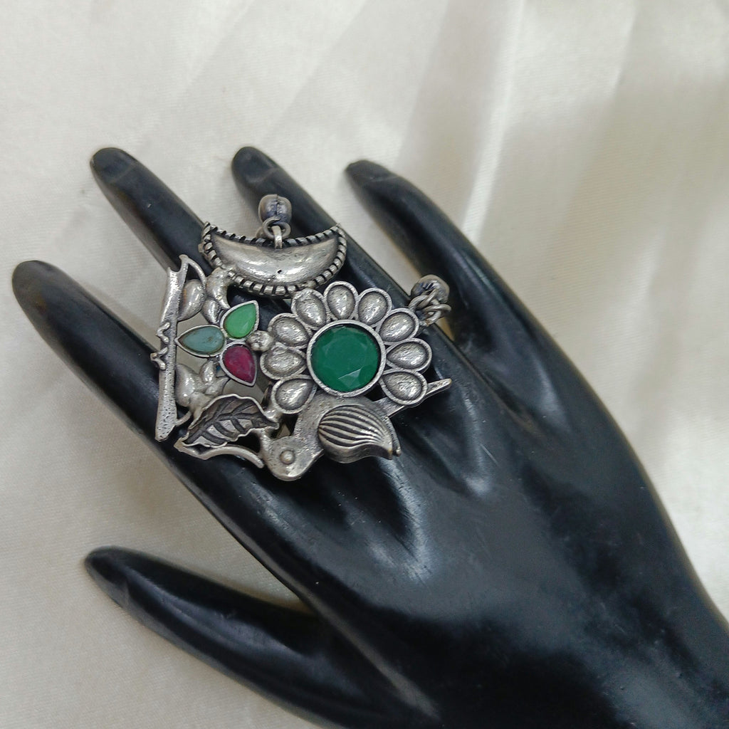 Oxidised Silver Plated Ring