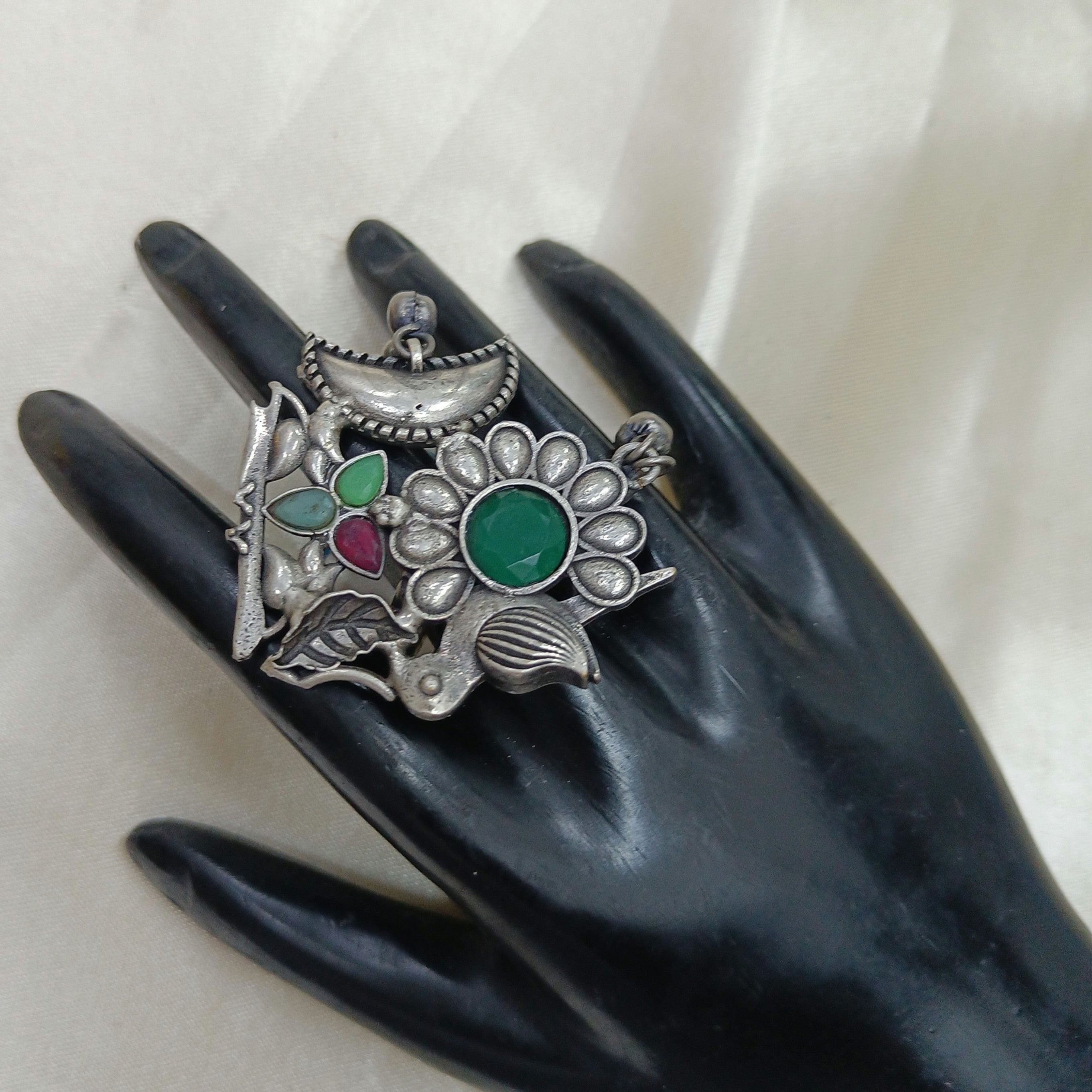 Oxidised Silver Plated Ring