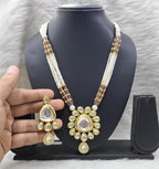 Polished Delight Kundan Long Necklace set