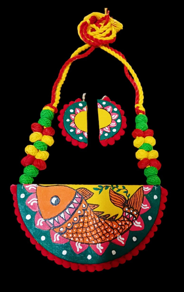 Fabric jewellery set