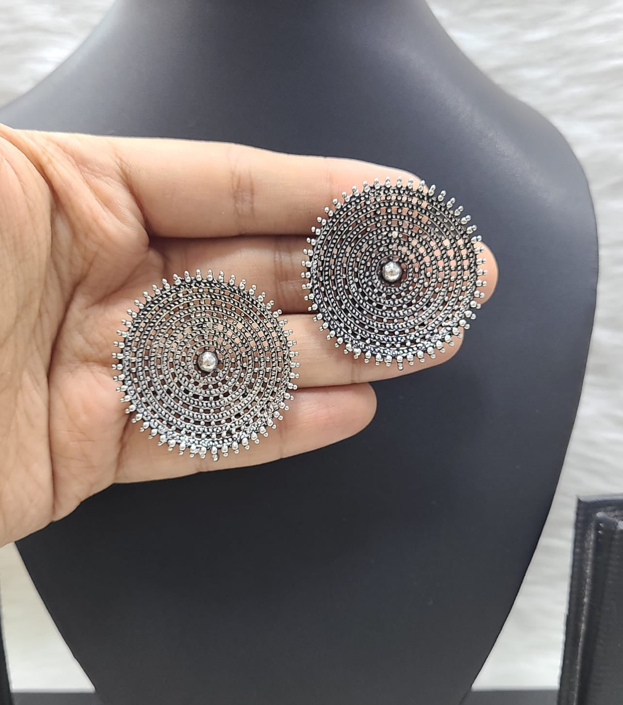 Exclusive German Silver Earring Set