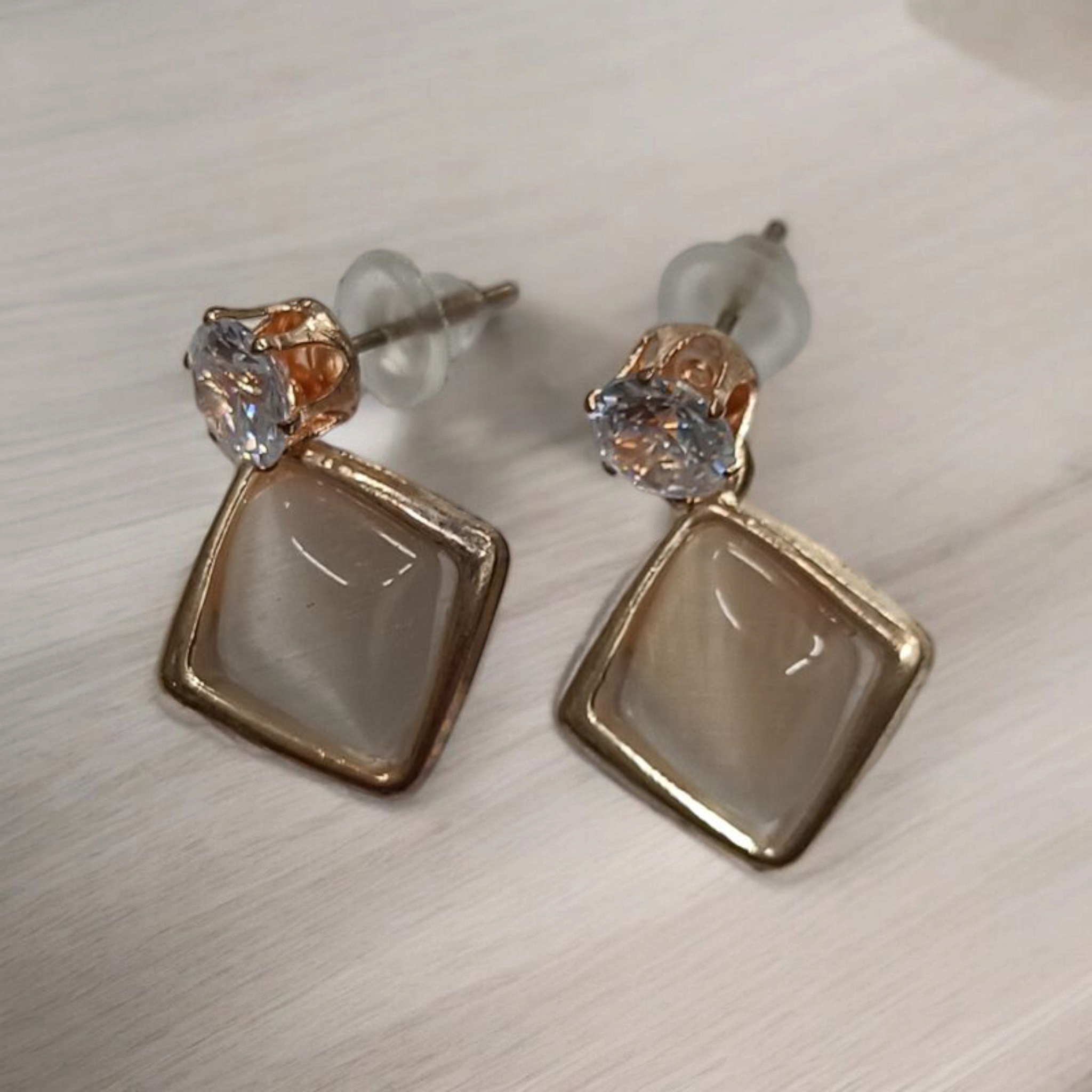 Chic Trendy Rose Gold Teardrop Earring