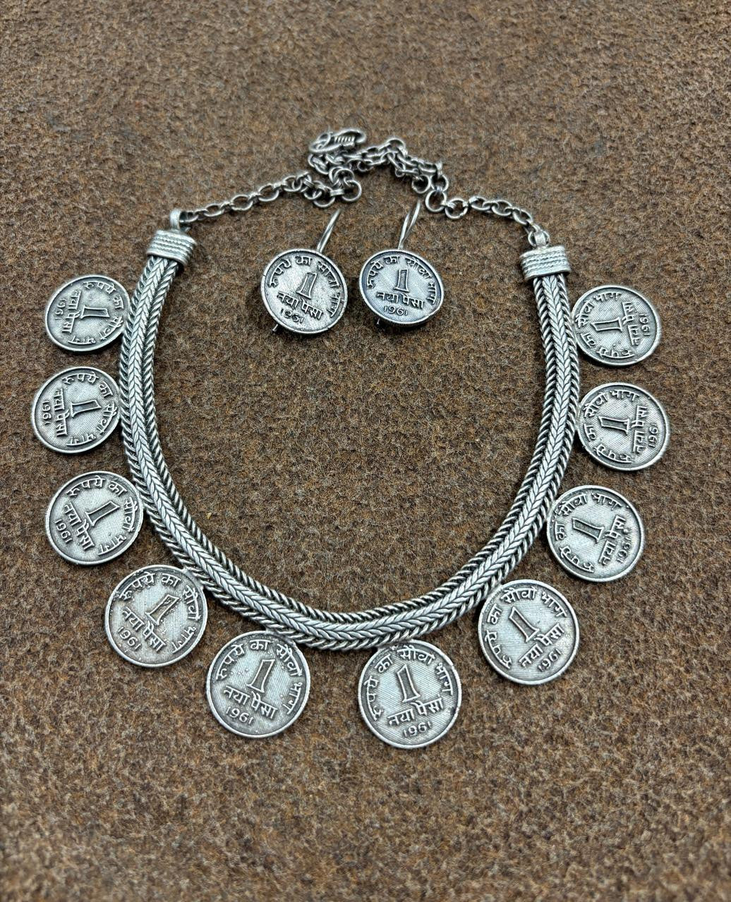 Classic Tone Stylish Oxidise Necklace Set