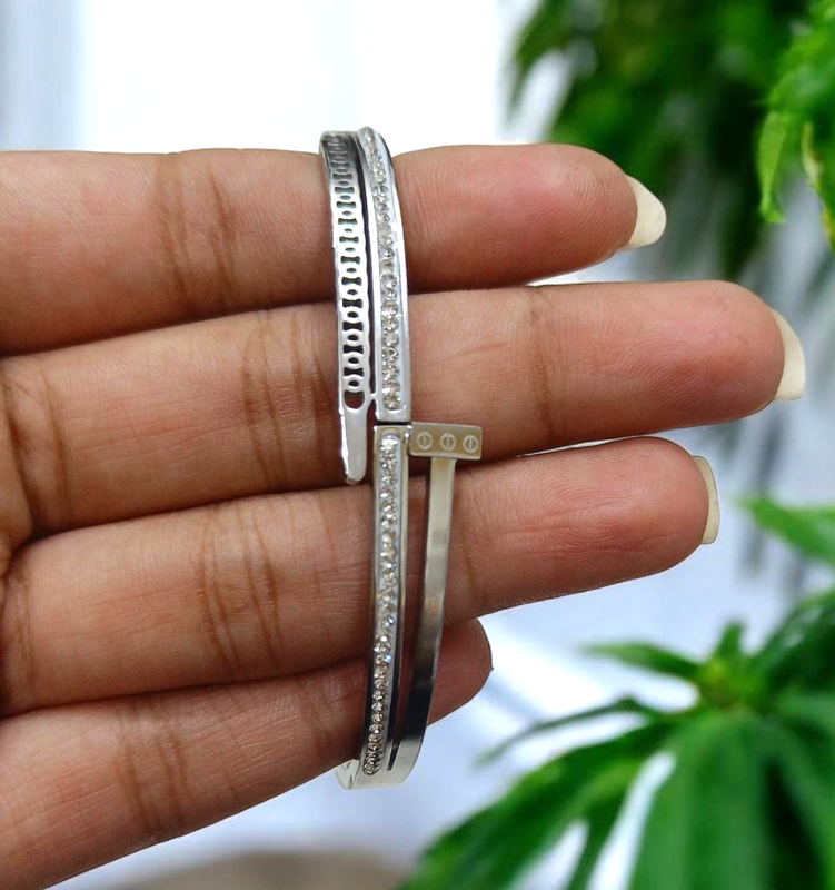 Premium Quality Imported Kada Bracelet for Women and Girls Gold Finish