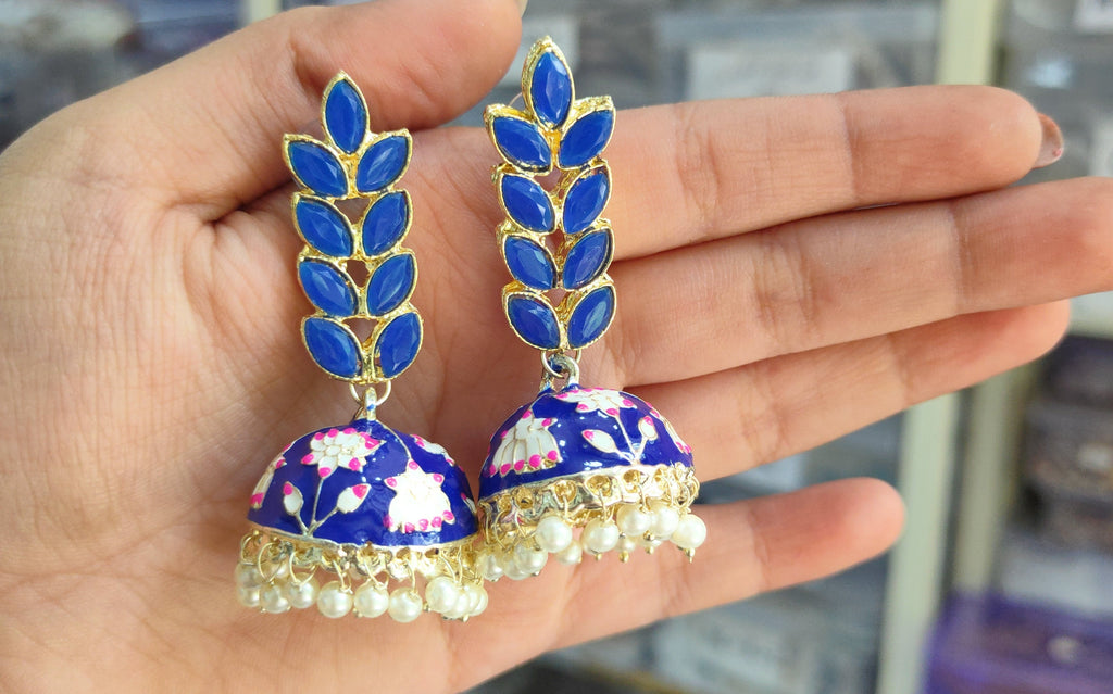 Meenakari Earring (ER21 BLUE)