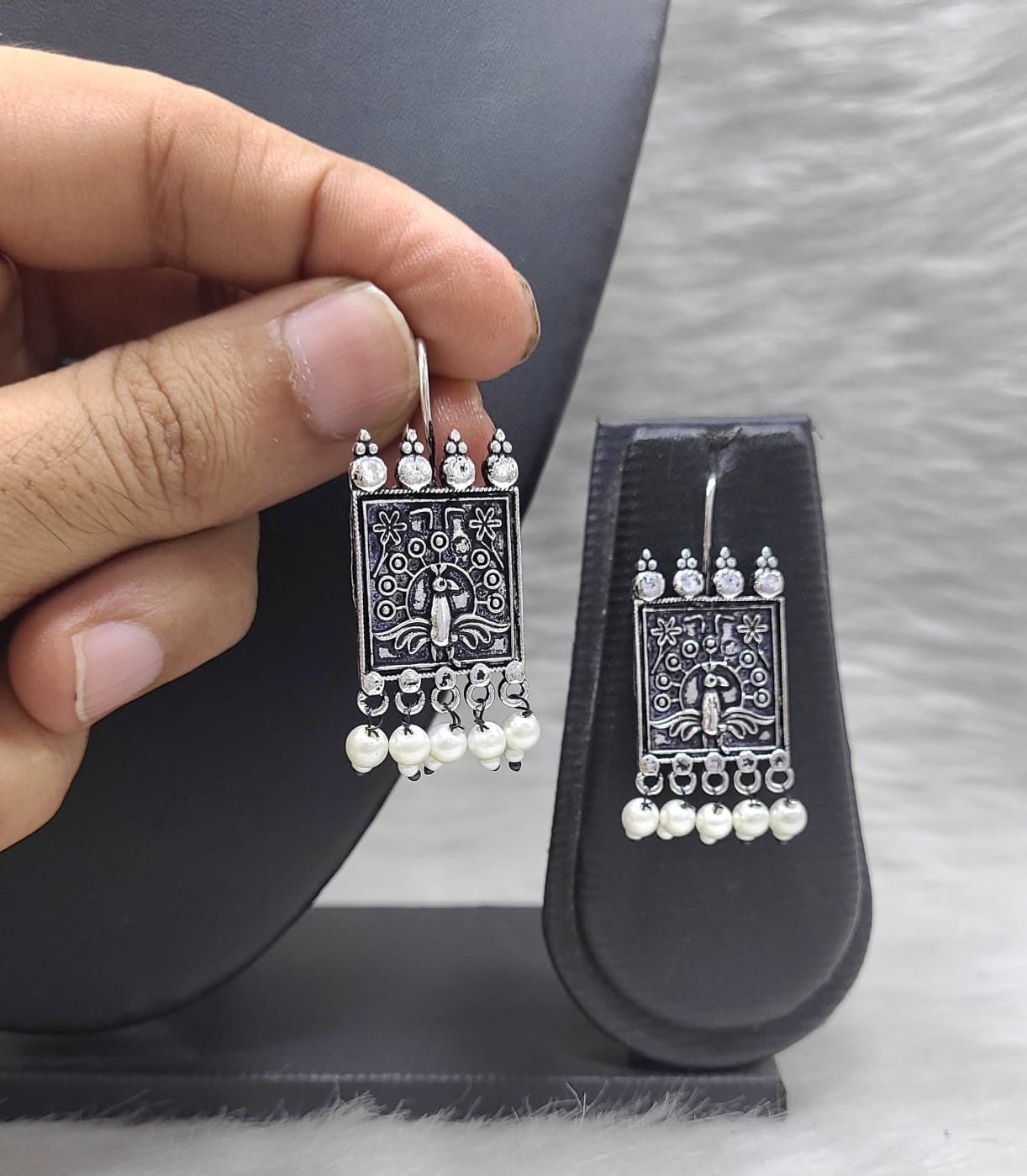 Iconic German Silver Earring Set
