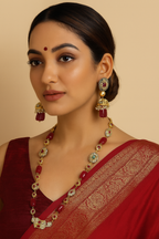 Divine Vibe Premium Quality Semiprecious Single line Stone Mala Set