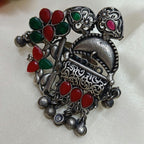 Graceful Exquisite Oxidised Silver Plated Ring