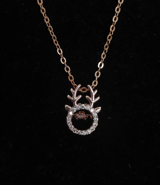 Festive Pattern Pendant Chain Necklace
