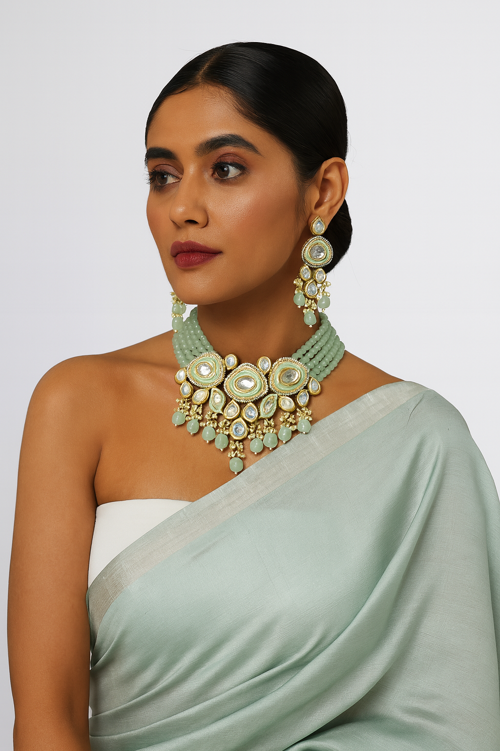 Premium quality choker necklace set