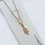 Silken Sheen Pendant Chain Necklace