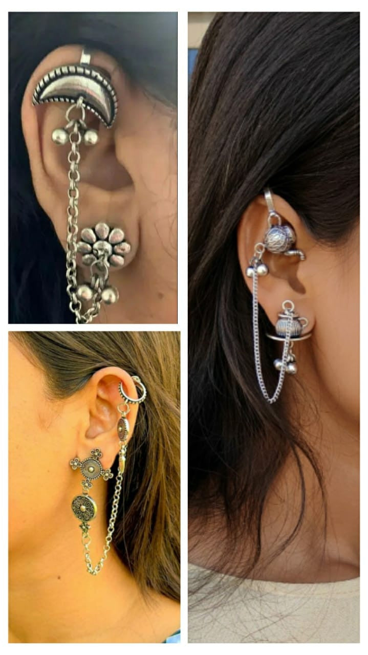 Polished Blend Bugadi Earing (pack of 3)