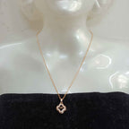 Flower rosegold pendant necklace for women and girls