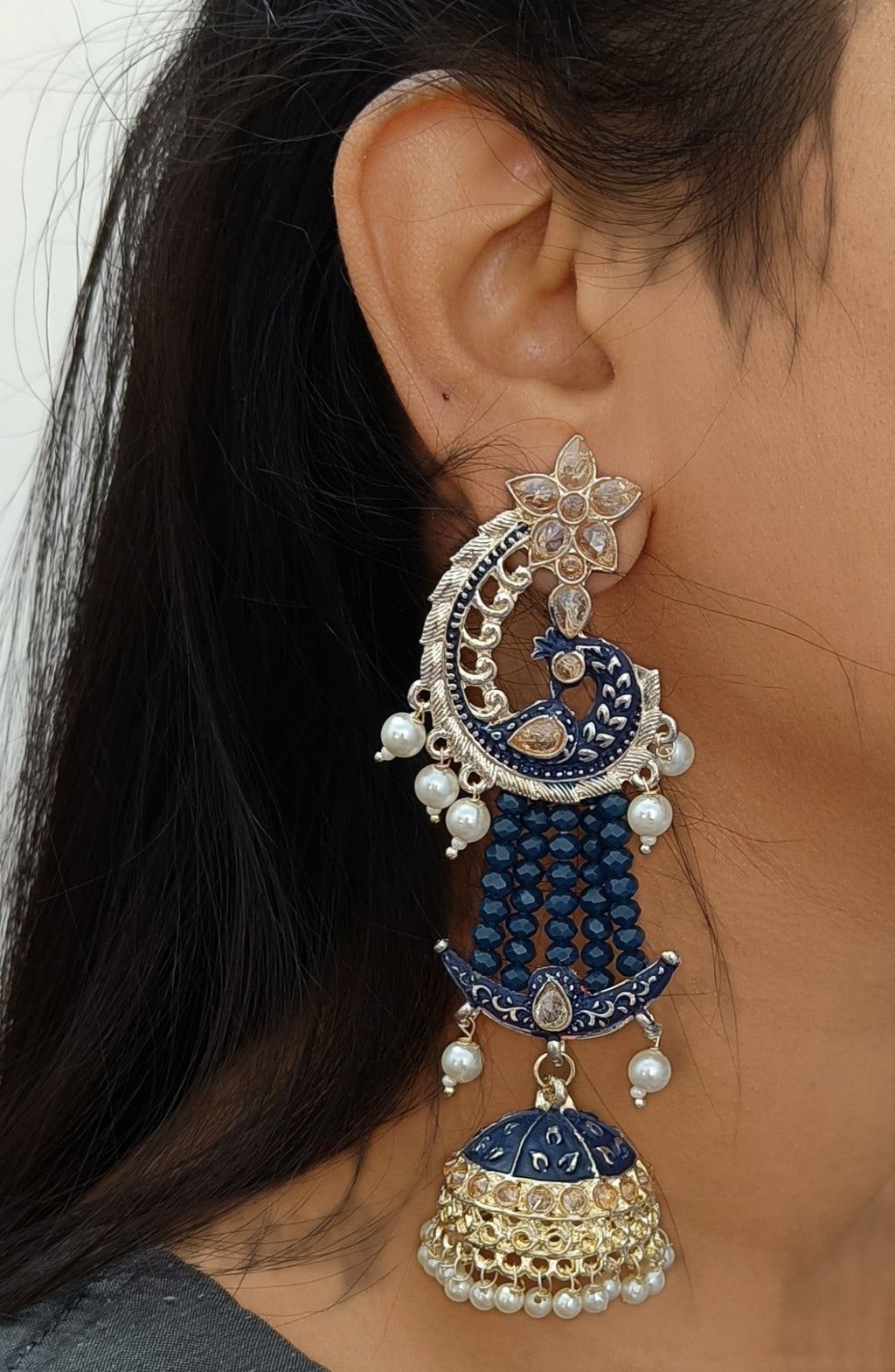 Meenakari Earring (ER23 BLUE)