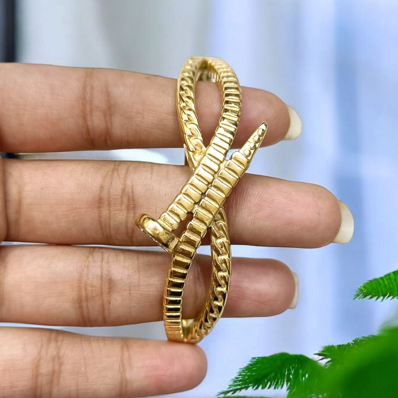 Antique Finish Imported Kada Bracelet for Women and Girls Vintage Vibes