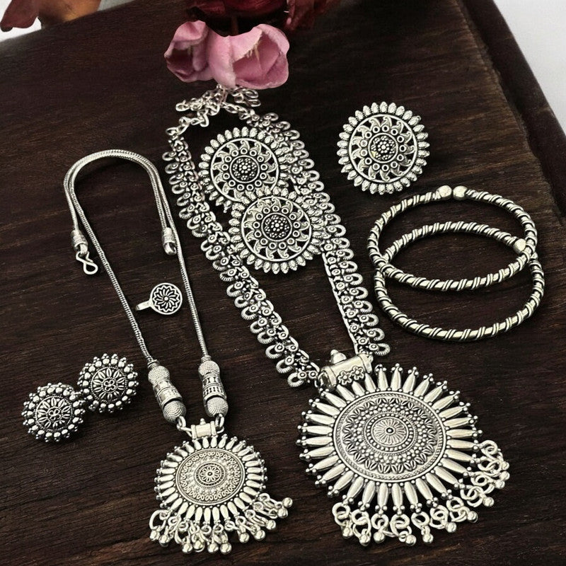 DS02 1 Oxidised Combo Necklace Jewellery set