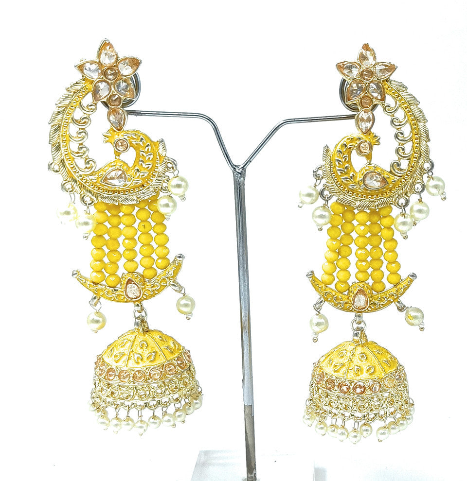 Meenakari Earring (ER23 YELLOW)